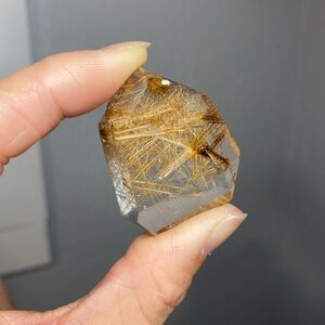 HIGH QUALITY CLEAR COPPER RUTILE FREEFORM